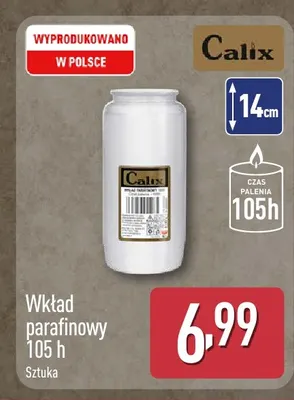 Wkład parafinowy 105h Calix promocja w Aldi