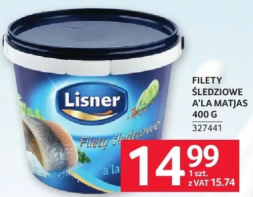 Filety śledziowe a'la Matjas Lisner promocja w Selgros