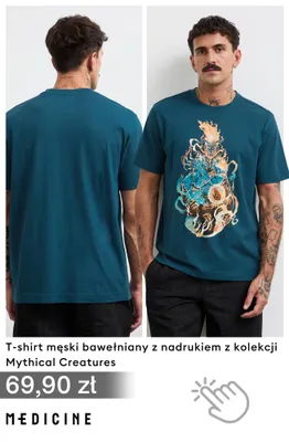 T-shirt męski bawełniany z nadrukiem Medicine z kolekcji Mythical Creatures promocja w Medicine