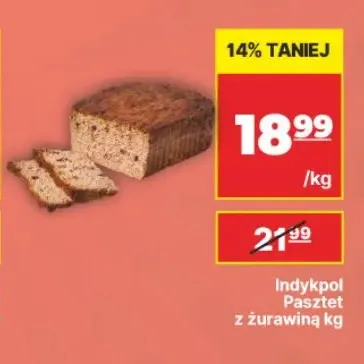 Pasztet z żurawiną Indykpol promocja w API Market