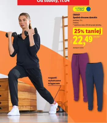 Spodnie dresowe damskie promocja w Lidl