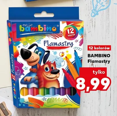 Flamastry Bambino 12 kolorów promocja w Kaufland