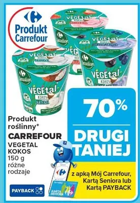 Produkt roślinny VEGETAL KOKOS różne rodzaje promocja w Carrefour