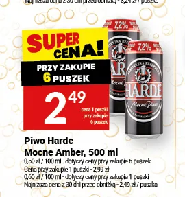 Piwo Harde Mocne Amber promocja w Twój Market