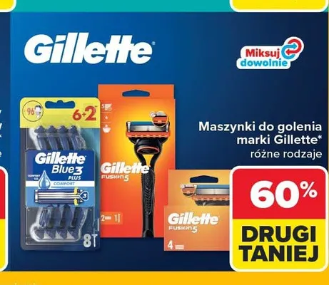 Maszynka do golenia Gillette Fusion 5 promocja w Carrefour Market