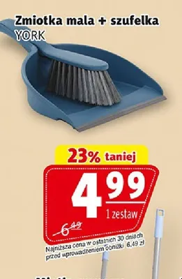 Zmiotka mała + szufelka YORK promocja w Prim Market