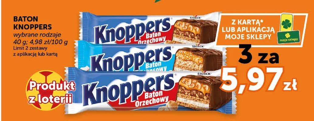 Baton Knoppers Orzechowy promocja w Euro Sklep