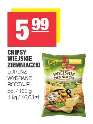 Chipsy Wiejskie Ziemniaczki Lorenz promocja w SPAR