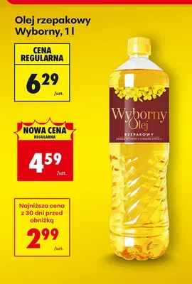 Olej rzepakowy promocja w Biedronka