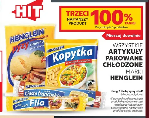 Pyzy ziemniaczane Henglein promocja w Kaufland
