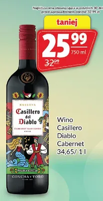 Wino Casillero Diablo Cabernet promocja w Prim Market