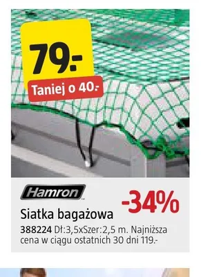 Siatka bagażowa Hamron promocja w Jula