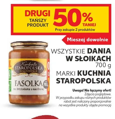 Fasolka po bretońsku z kiełbasą Kuchnia Staropolska promocja w Kaufland