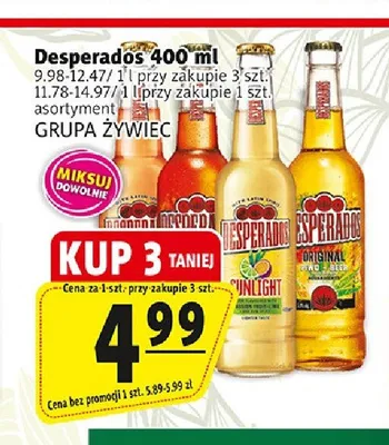 Piwo Desperados Red promocja w Prim Market