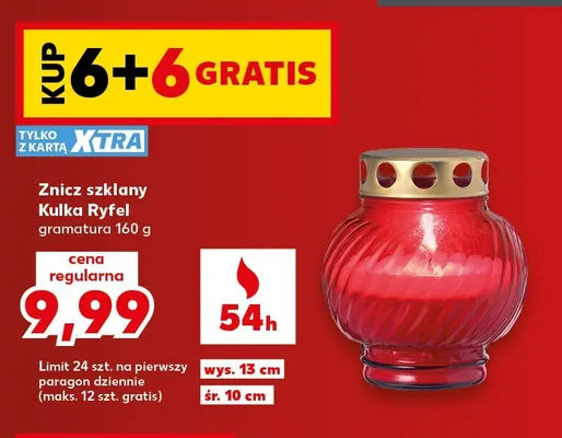 Znicz szklany Kulka Ryfel promocja w Kaufland