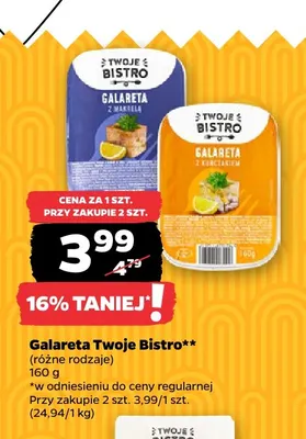 Galareta z kurczakiem Twoje Bistro promocja w Netto