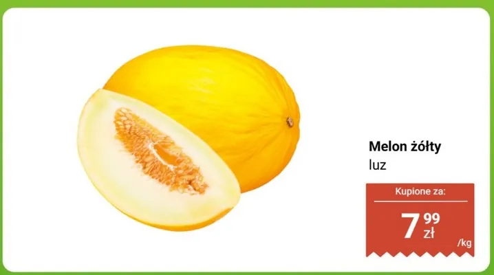 Melon żółty luz promocja w Biedronka