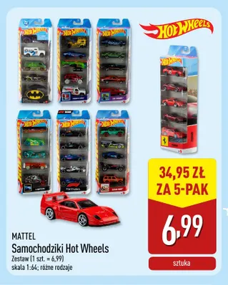 Samochodziki Hot Wheels 5-pak Mattel promocja w Aldi