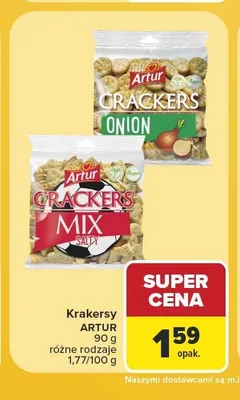 Krakersy Artur promocja w Carrefour