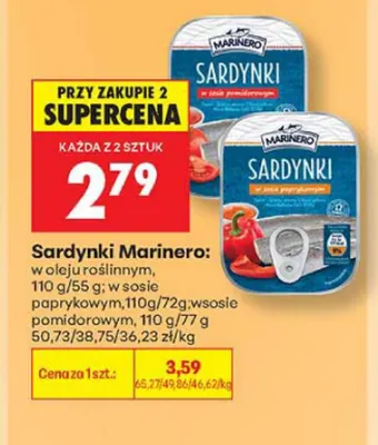 Sardynki w sosie paprykowym Marinero promocja w Biedronka