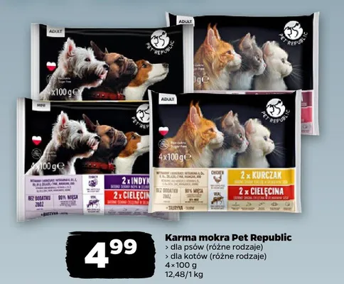 Karma mokra dla psów Pet Republic promocja w Netto