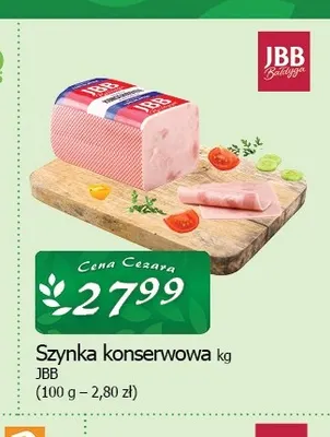 Szynka konserwowa JBB promocja w CEZAR Delikatesy