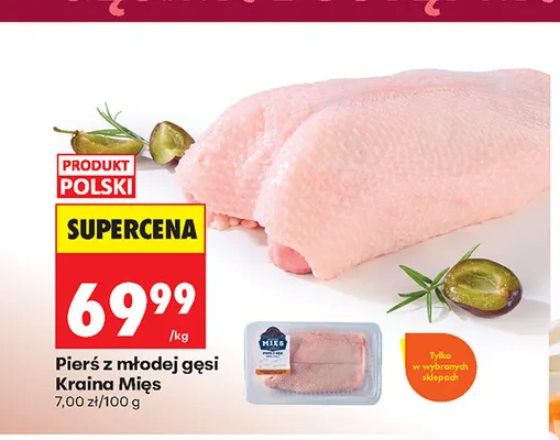 Pierś z młodej gęsi Kraina Mięs promocja w Biedronka
