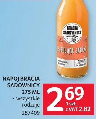 Napój Bracia Sadownicy 275ml wszystkie rodzaje 287409 promocja w Selgros