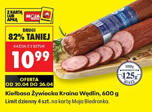Kiełbasa żywiecka kraina promocja w Biedronka