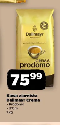 Kawa ziarnista Dallmayr Crema Prodomo promocja w Netto