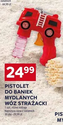 Pistolet do baniek mydlanych wóz strażacki promocja w Stokrotka