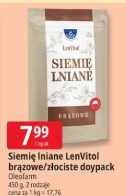 Siemię lniane brązowe/złociste doypack promocja w Leclerc