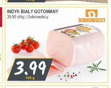 Indyk biały gotowany Dobrowolscy promocja w Słoneczko