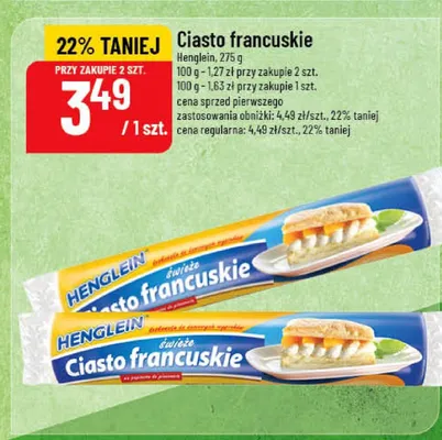 Ciasto francuskie promocja w POLOmarket