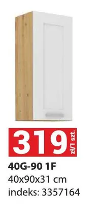 Szafka 40g-90 1F 40x90x31cm promocja w Merkury Market
