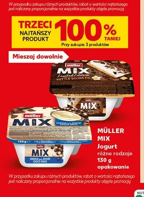 Jogurt Mix Butter Biscuit Pie Müller promocja w Kaufland