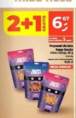 Przysmaki dla kota Happy Snacky Strips promocja w Dealz
