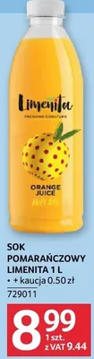 Sok pomarańczowy Limenita 729011 promocja w Selgros