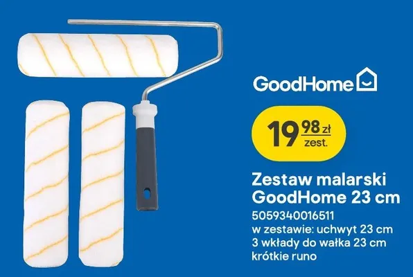 Zestaw malarski GoodHome 23 cm promocja w Castorama