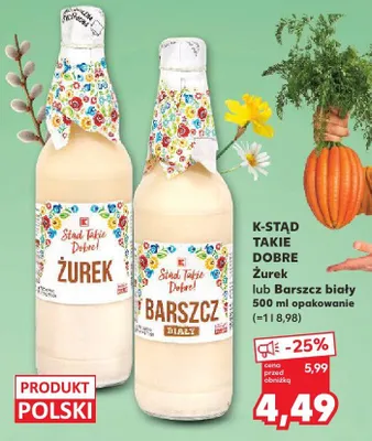Żurek lub Barszcz biały promocja w Kaufland
