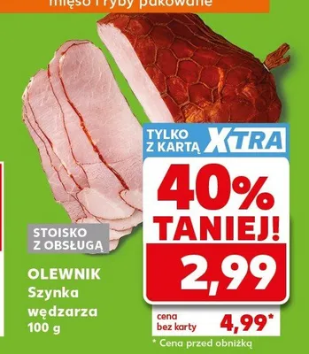 Szynka wędzarza Olewnik promocja w Kaufland