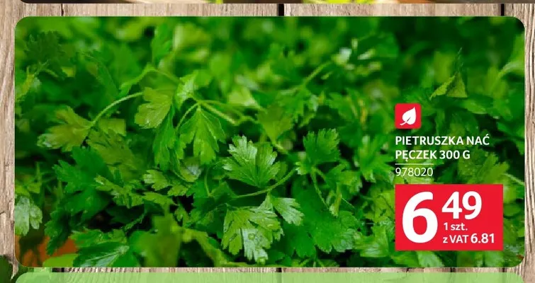 Pietruszka nać promocja w Selgros