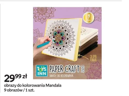 Obrazy do kolorowania Mandala Toys Inn Paper Craft Studio promocja w Empik