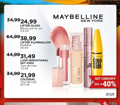 Błyszczyk do ust Lifter Gloss Maybelline New York promocja w Drogeria Kosmyk