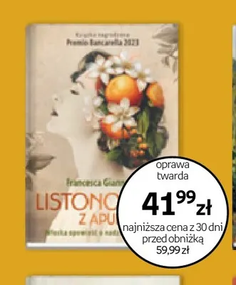 Książka Listonosz z Apulii Francesca Giannone oprawa twarda promocja w Empik