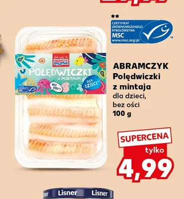 Polędwiczki z mintaja dla dzieci bez ości Abramczyk promocja w Kaufland