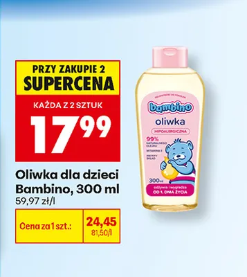 Oliwka dla dzieci Bambino promocja w Biedronka