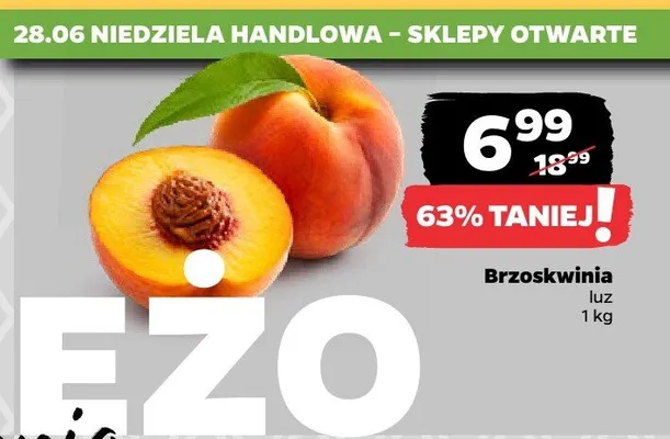 Brzoskwinia luz promocja w Netto