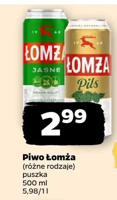 Piwo Łomża promocja w Netto