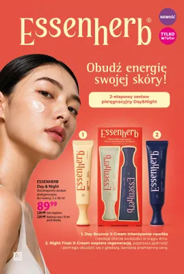 Day & Night dwuetapowy zestaw pielęgnacyjny do twarzy Essenherb promocja w Hebe